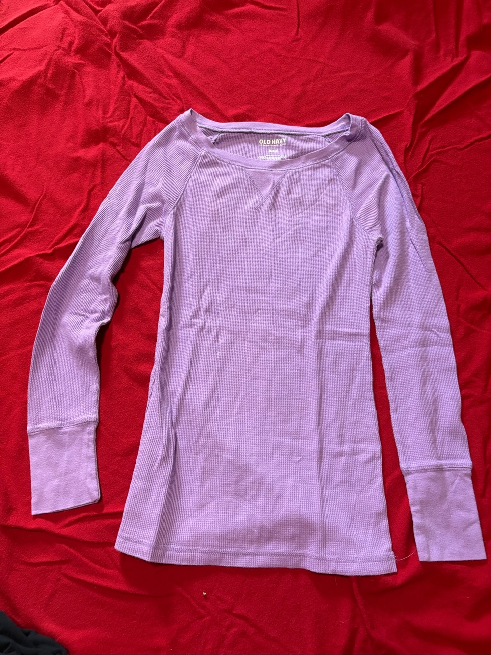 Old Navy Lavender Long Sleeve Thermal Tee